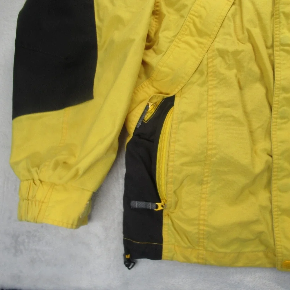 Columbia Jacket Mens Small Yellow Adjustable Hem Boulder Ridge 3in1 Shell Only